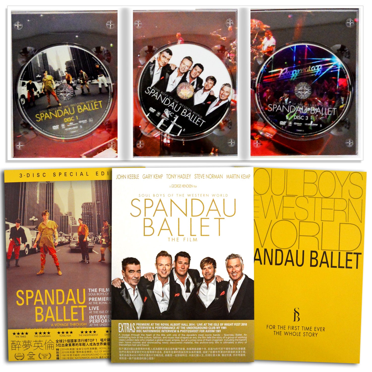 Spandau Ballet - Soul Boys Of the Western World 3 Disc Special Hong Kong Edition 3xDVD